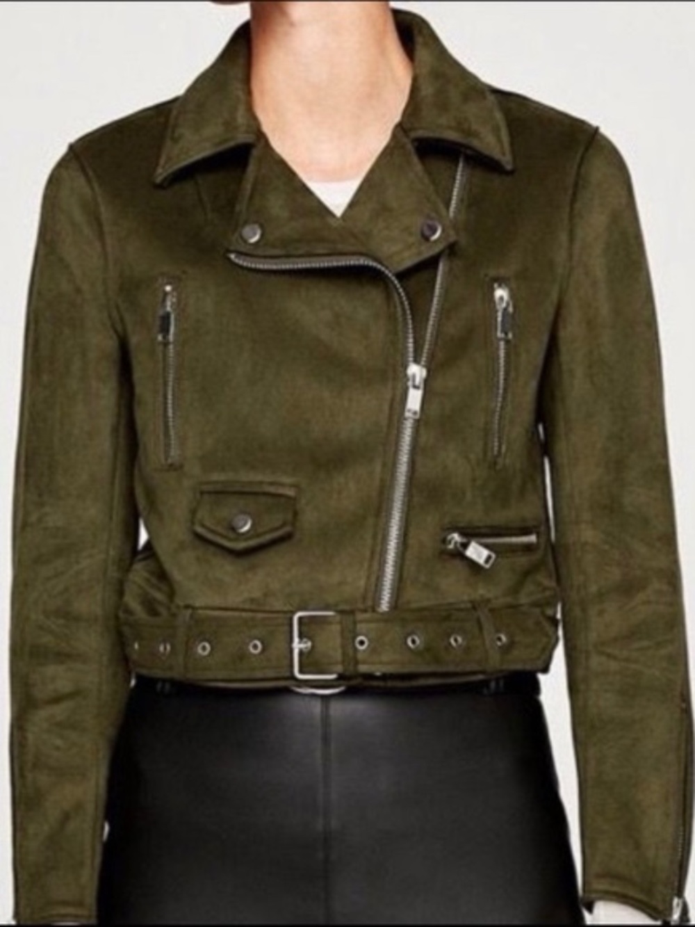 Zara suede Moto jacket
